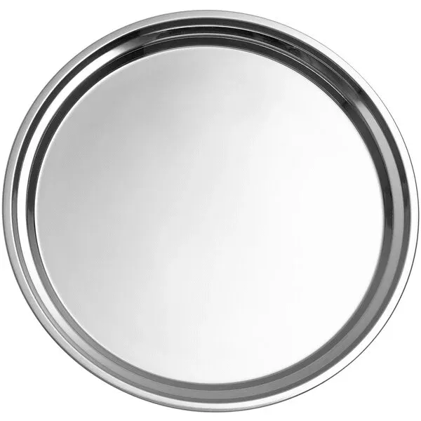 Admiral Craft Admiral Craft Cater Tray, Round, 13-3/4" Diameter, 18/8 Stainless Steel, M