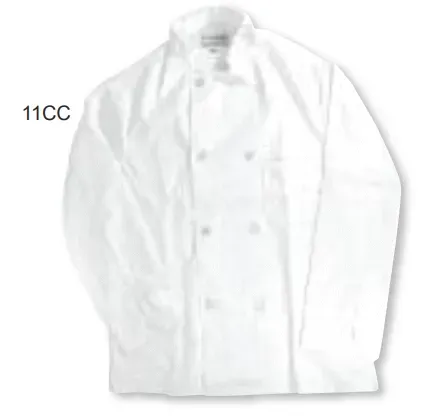 Admiral Craft Admiral Craft Chef Coat Size 48 White Double Breasted Poly Cotton Twill Kitchen Uniform