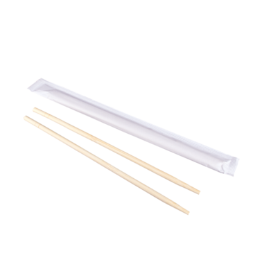 Chopsticks, 9", Tan, Bamboo, Paper Wrapped, (1,000/Case), Karat U9050