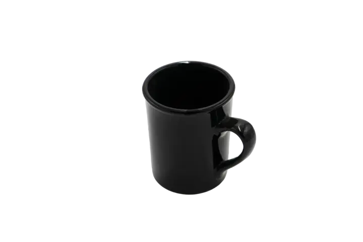 Coffee Mug, 8 Oz, Black, Porcelain, Rego, (36/Case)