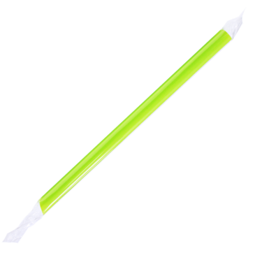 Colossal Straw, 9", Green, Plastic, Paper Wrapped, (1600/Pack) Karat C9060S