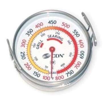 COMPONENT DESIGN NORTHWEST Grill Surface Thermometer, 2.25", Stainless Steel, +100/+800F, CDN GTS800X
