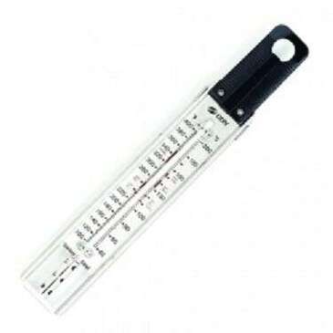 COMPONENT DESIGN NORTHWEST Thermometer Ruler, 8", Black, Glass, CDN TCG400