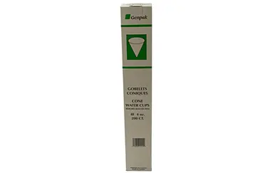 Cone Cup, 4 oz, Paper, White, Papercraft, (25PK/ 5000 Case), Misc. Paper W4F