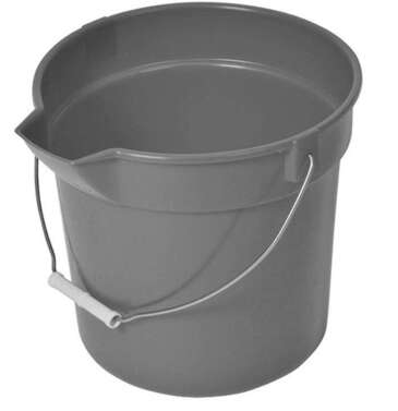 CONTINENTAL MANUFACTURING CO. Utility Bucket, 14 Qt., Grey, Plastic, Huskee, Continental 8114GY
