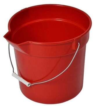 CONTINENTAL MANUFACTURING CO. Utility Bucket, 14 Qt., Red, Plastic, Huskee, Continental 8114RD