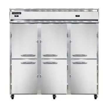 Continental Refrigerator 3RRFNHD Refrigerator Freezer, Reach-In