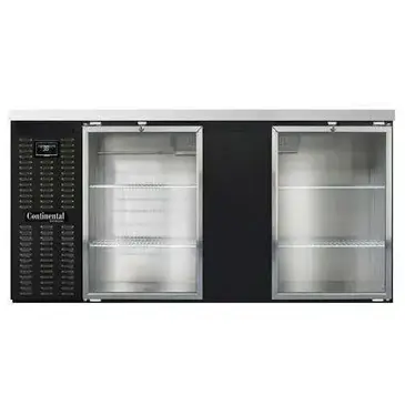 Continental Refrigerator BB69NGD Back Bar Cabinet, Refrigerated
