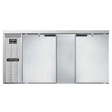 Continental Refrigerator BB69NSS Back Bar Cabinet, Refrigerated