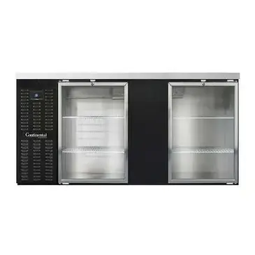 Continental Refrigerator BB69SNGD Back Bar Cabinet, Refrigerated