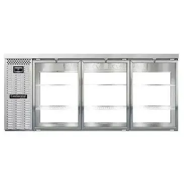 Continental Refrigerator BB79NSSGDPT Back Bar Cabinet, Refrigerated, Pass-Thru