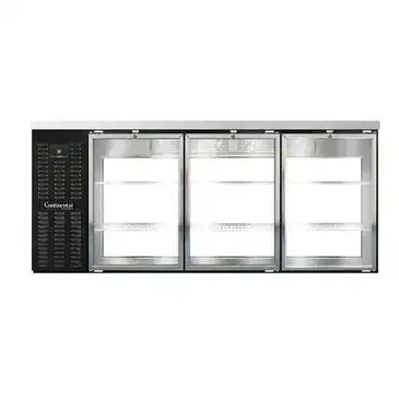 Continental Refrigerator BB79SNGDPT Back Bar Cabinet, Refrigerated, Pass-Thru