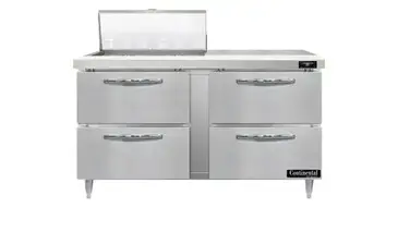 Continental Refrigerator D60N12M-D Refrigerated Counter, Mega Top Sandwich / Salad Un