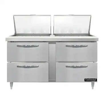 Continental Refrigerator D60N24M-D Refrigerated Counter, Mega Top Sandwich / Salad Un