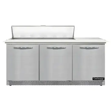 Continental Refrigerator D72N12C-FB Refrigerated Counter, Sandwich / Salad Unit