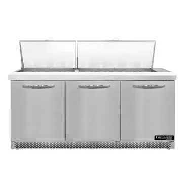 Continental Refrigerator D72N27M-FB Refrigerated Counter, Mega Top Sandwich / Salad Un