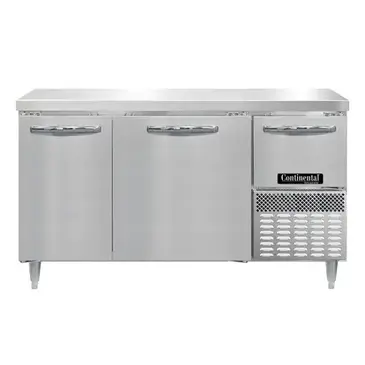 Continental Refrigerator DRA60NSS Refrigerated Counter, Work Top