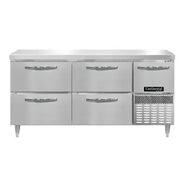 Continental Refrigerator DRA68NSS-D Refrigerated Counter, Work Top