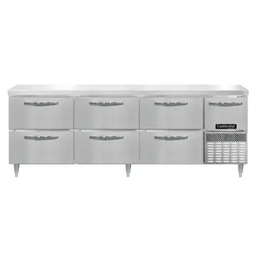 Continental Refrigerator DRA93NSS-D Refrigerated Counter, Work Top