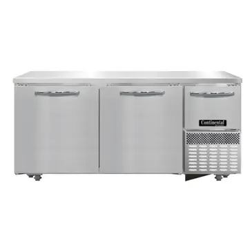 Continental Refrigerator FA68SN-U Freezer, Undercounter, Reach-In