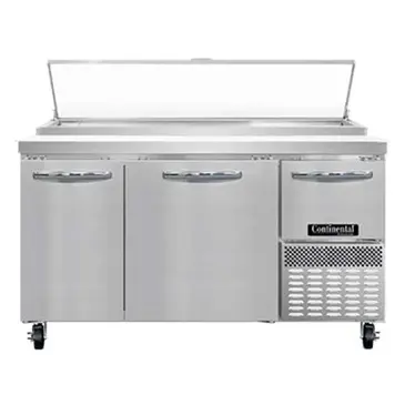 Continental Refrigerator PA60N Refrigerated Counter, Pizza Prep Table