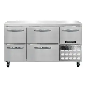 Continental Refrigerator RA60N-D Refrigerated Counter, Work Top