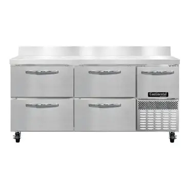 Continental Refrigerator RA68NBS-D Refrigerated Counter, Work Top