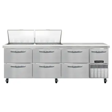 Continental Refrigerator RA93N24M-D Refrigerated Counter, Mega Top Sandwich / Salad Un