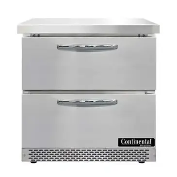 Continental Refrigerator SW32N-FB-D Refrigerated Counter, Work Top