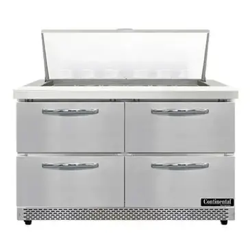 Continental Refrigerator SW48N18M-FB-D Refrigerated Counter, Mega Top Sandwich / Salad Un