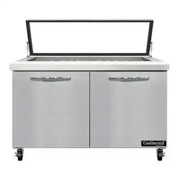 Continental Refrigerator SW48N18M-HGL Refrigerated Counter, Mega Top Sandwich / Salad Un