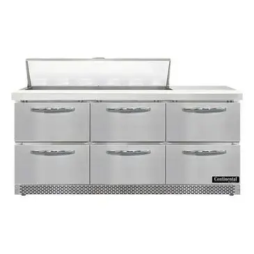 Continental Refrigerator SW72N12-FB-D Refrigerated Counter, Sandwich / Salad Unit