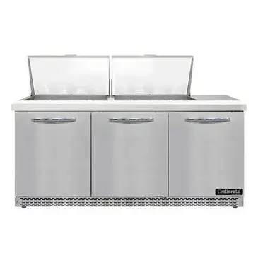 Continental Refrigerator SW72N24M-FB Refrigerated Counter, Mega Top Sandwich / Salad Un