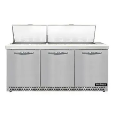 Continental Refrigerator SW72N27M-FB Refrigerated Counter, Mega Top Sandwich / Salad Un