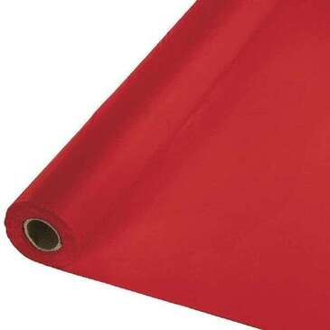 CONVERTING Banquet Roll, 40" x 100', Red, Plastic, Creative Converting 011131