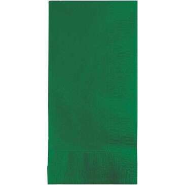 CONVERTING Dinner Napkin, 16" x 16", Emerald Green, Paper, 2 Ply, (100/Pack) Creative Converting 279112