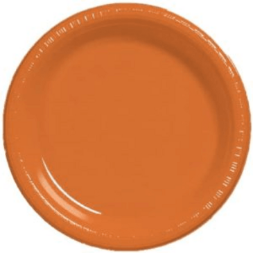 CONVERTING Plate, 9", Sunkissed Orange, Plastic, (20/Pack) Creative Converting 28-191-021