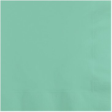 CONVERTING Beverage Napkin, 10" x 10", Mint Green, Paper, 2 Ply, (50/Pack) Creative Converting 318891
