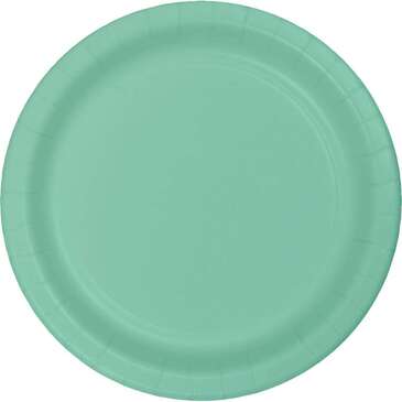 CONVERTING Plate, 7", Mint, Paper, (24/Pack) Creative Converting 318894