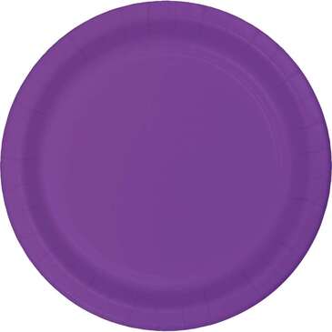 CONVERTING Plate, 9", Amethyst, Paper, (24/Pack) Creative Converting 318927