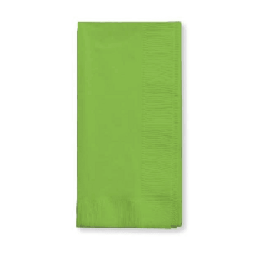 CONVERTING Dinner Napkin, 16" x 16", Lime Green, Paper, 2 Ply, (50/Pack) Creative Converting 67-3123B