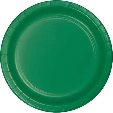 CONVERTING Plate, 7", Emerald Green, Paper, (24/Pack) Creative Converting 79112B