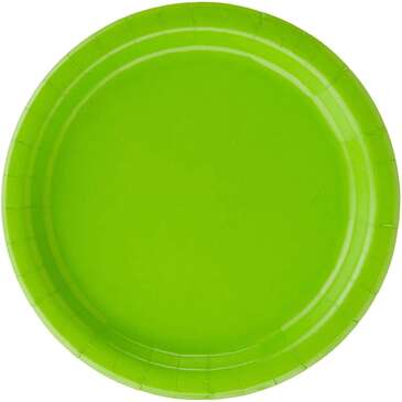 CONVERTING Plate, 7", Fresh Lime, Paper, (24/Pack) Creative Converting 793123B