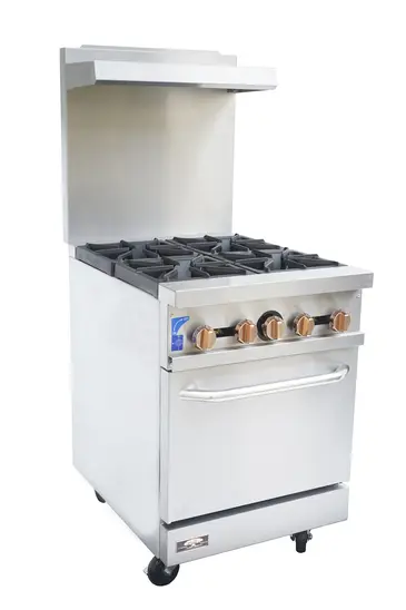 Copper Beech CBR-4 Range, 24" Restaurant, Gas