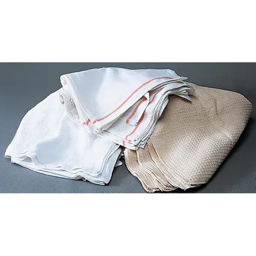 Admiral Craft Admiral Craft Cotton Terry Towels – 12 Pack, Ribbed, 28 oz, Bleached White