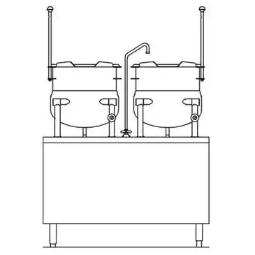 Crown DMT-10-10 Kettle Cabinet Assembly, Direct-Steam