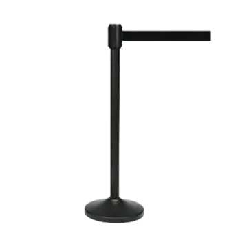 CSL 5500BK-BLK Crowd Control Stanchion, Retractable