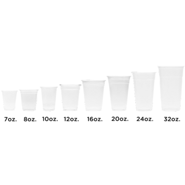 Cups, 16 Oz, Translucent, PET, (1000/Case), Karat C-KC16