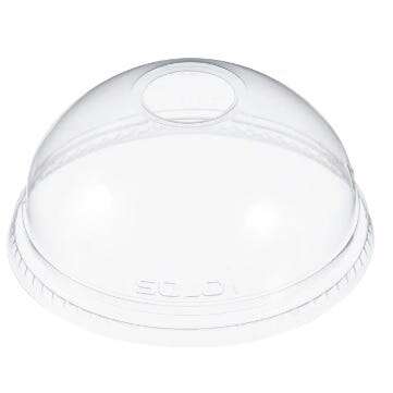 DART SOLO CONTAINER Dome Lid with Hole, 16 Oz, Clear, PET, (1,000/Case), Dart DLR626
