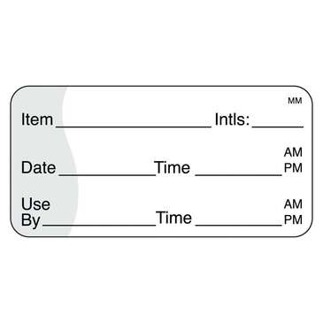 DAYMARK SAFETY SYSTEMS "Use By/Shelf Life" Labels, 2"x3", White, Removable, (500/Roll), Daymark 110342